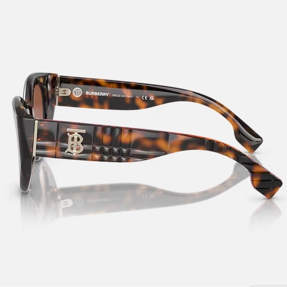 NIB BURBERRY SUNGLASSES BE4390 Meadow Brown 47-25-140 main image 5